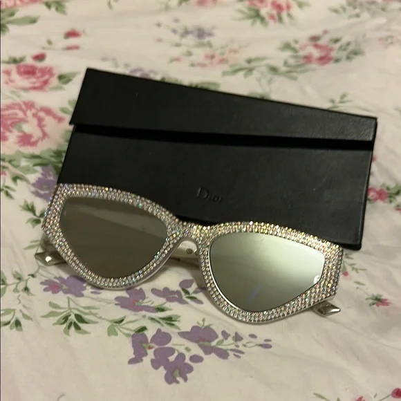 Dior | Accessories | Dior Silver Crystal Embellished 